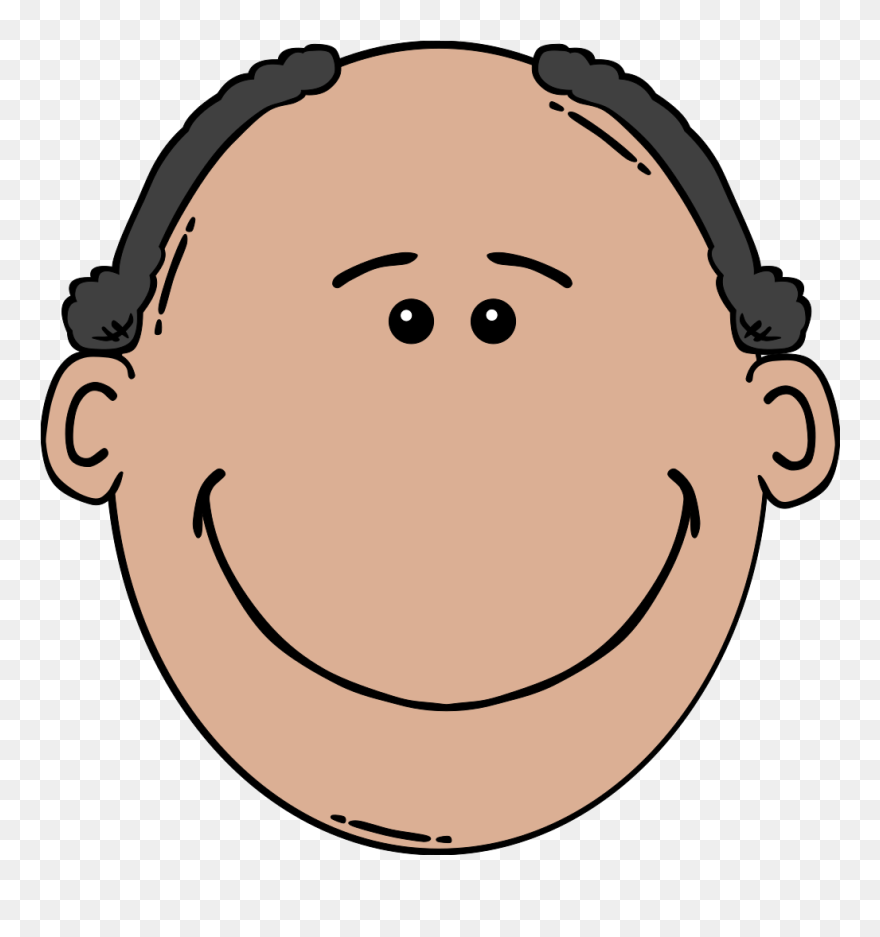 Man Face Cartoon Svg Clip Arts - Png Download