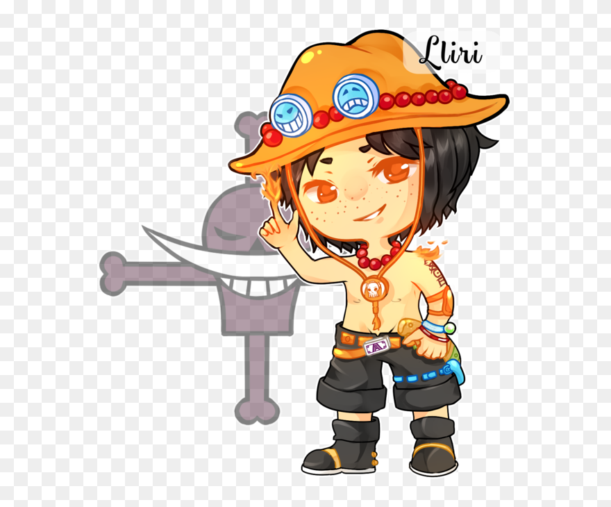 [ Op ] Ace By Lliri - One Piece Whitebeard Flag Clipart