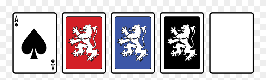 Ace, 3 Card Backs And A Blank Card - Portable Network Graphics Clipart