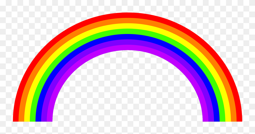 Transparent Rainbow - Rainbow To Print Out Clipart