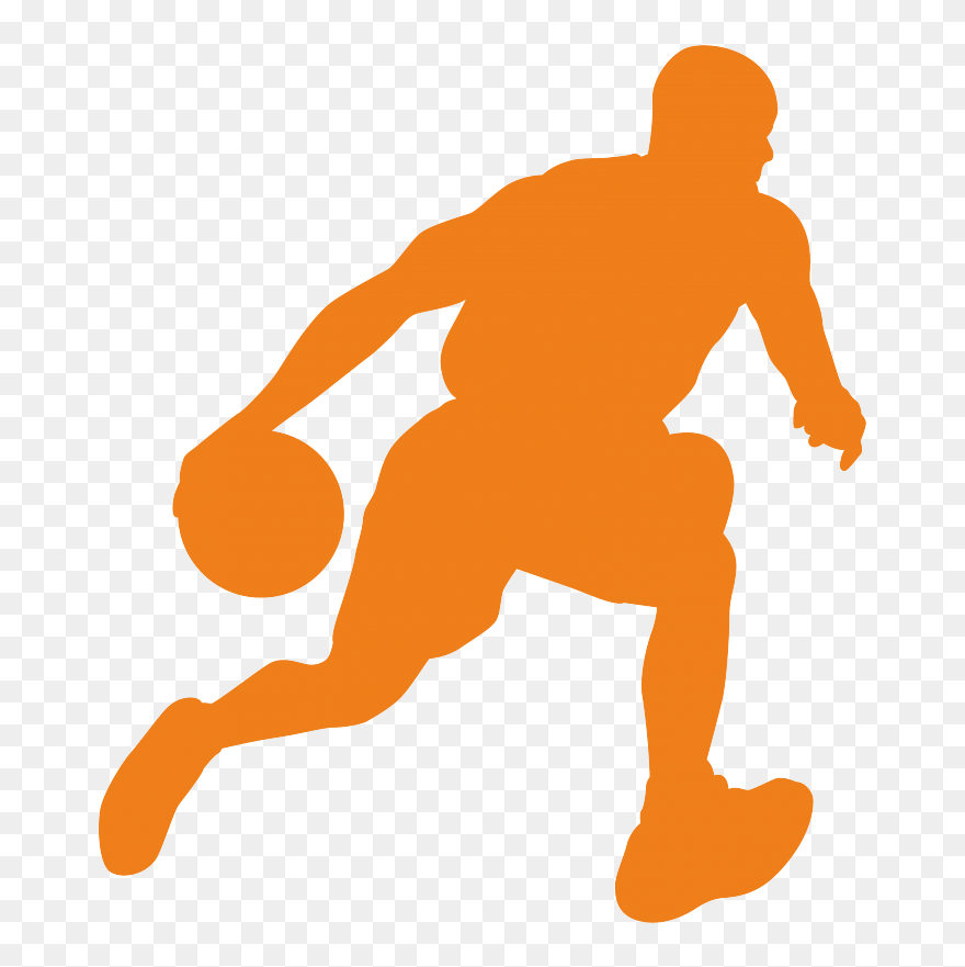 Basketball Player Sports Silhouette Slam Dunk - Basketball Silhouette Clip Art - Png Download