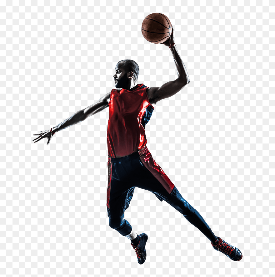 Download Person Dunking A Basketball Clipart , Png Download Stock