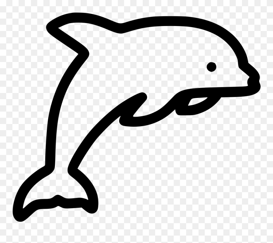 Sad Clipart Dolphin - Dolphin Icon - Png Download