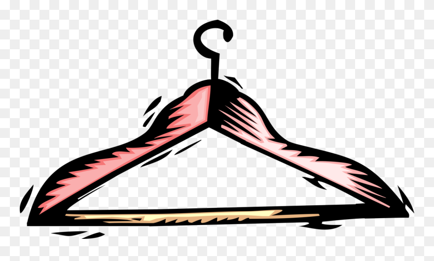 Vector Image Illustration Of - Clipart Clothing Hanger - Png Download