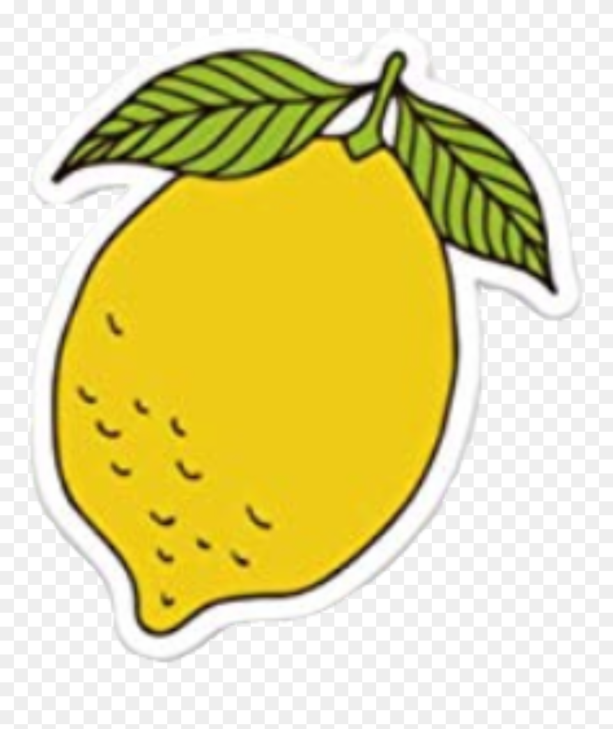 #lemon - Lemon Sticker Clipart