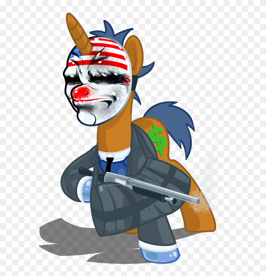 Row Of Money Bags Clipart Png Black And White Library - Payday 2 Money Bag Transparent Png