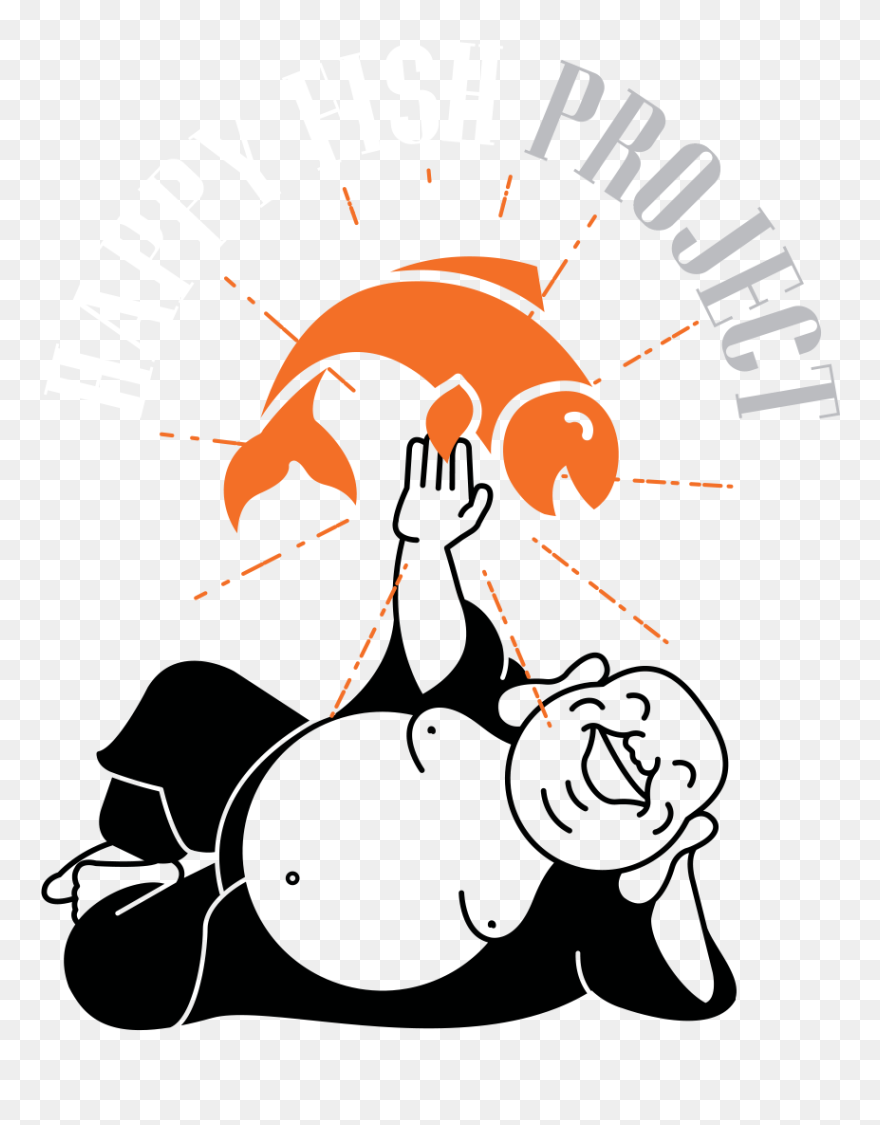 Happy Fish Project Logo - Illustration Clipart