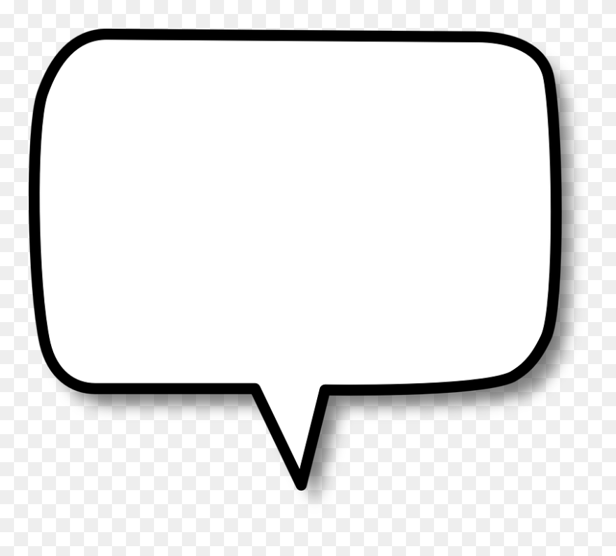 Transparent Rounded Rectangle Png - Text Bubble Png Clipart