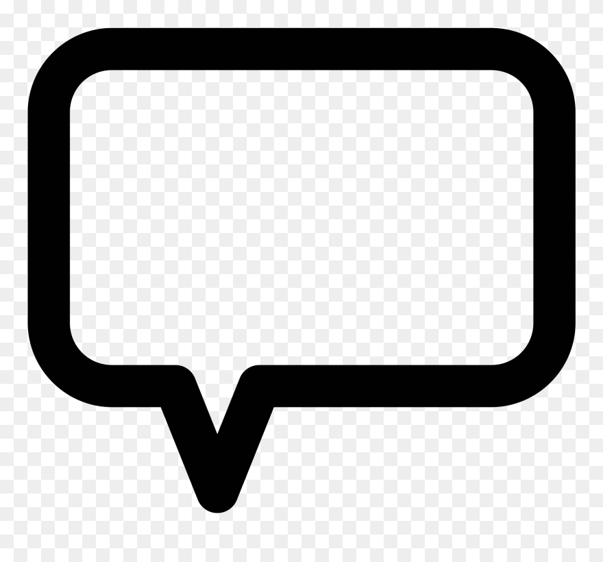 Quotation Clipart Rounded Rectangle - Transparent Comment Box Png