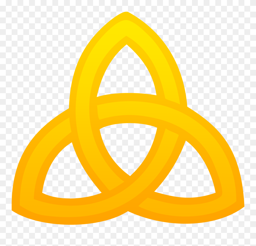 Transparent Trinity Clipart - Gold Trinity Knot Symbol - Png Download