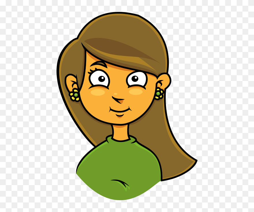 Free Happy Girl Clipart Image - Girl Face Clipart - Png Download
