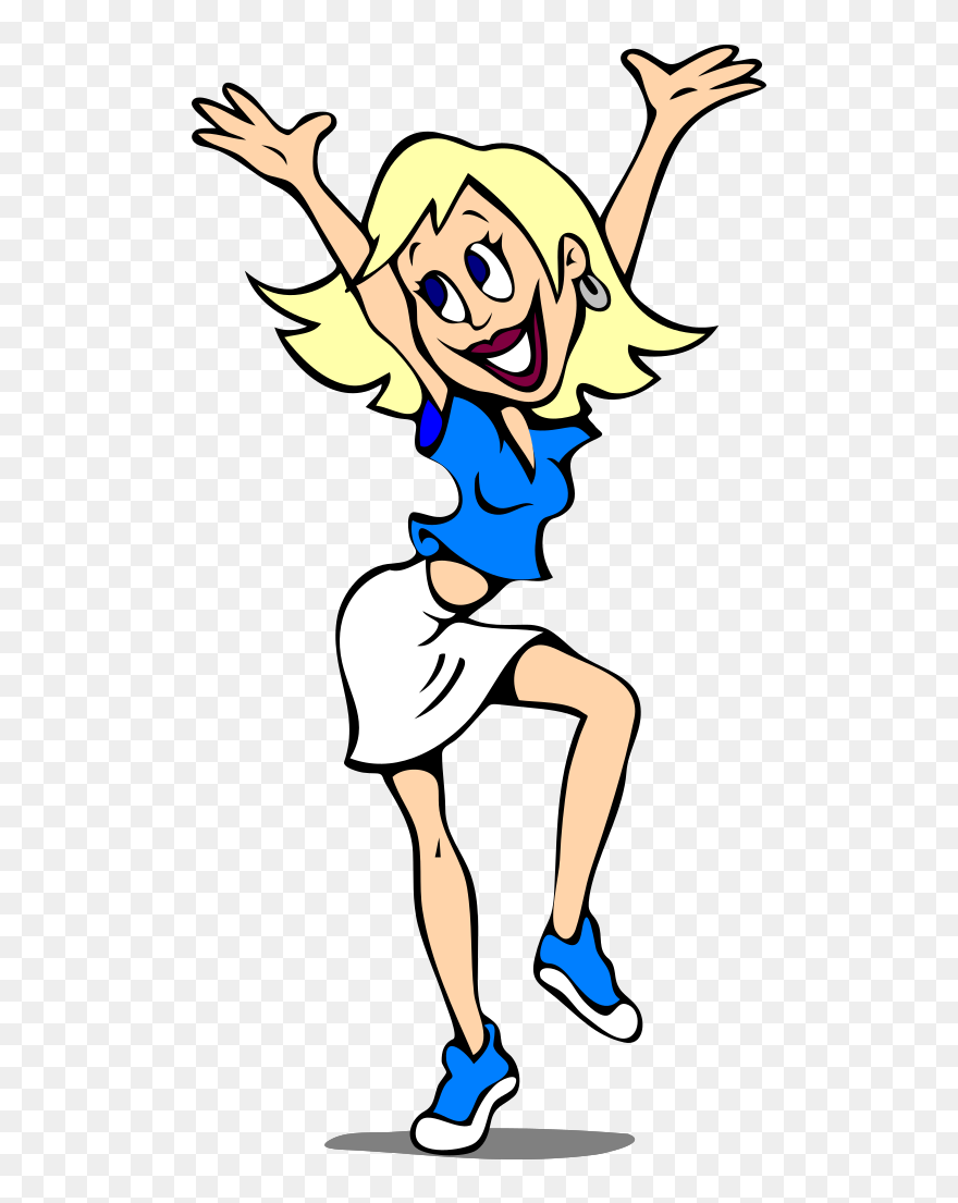 Happy Girl Svg Clip Arts - Happy Girl Clipart Png Transparent Png