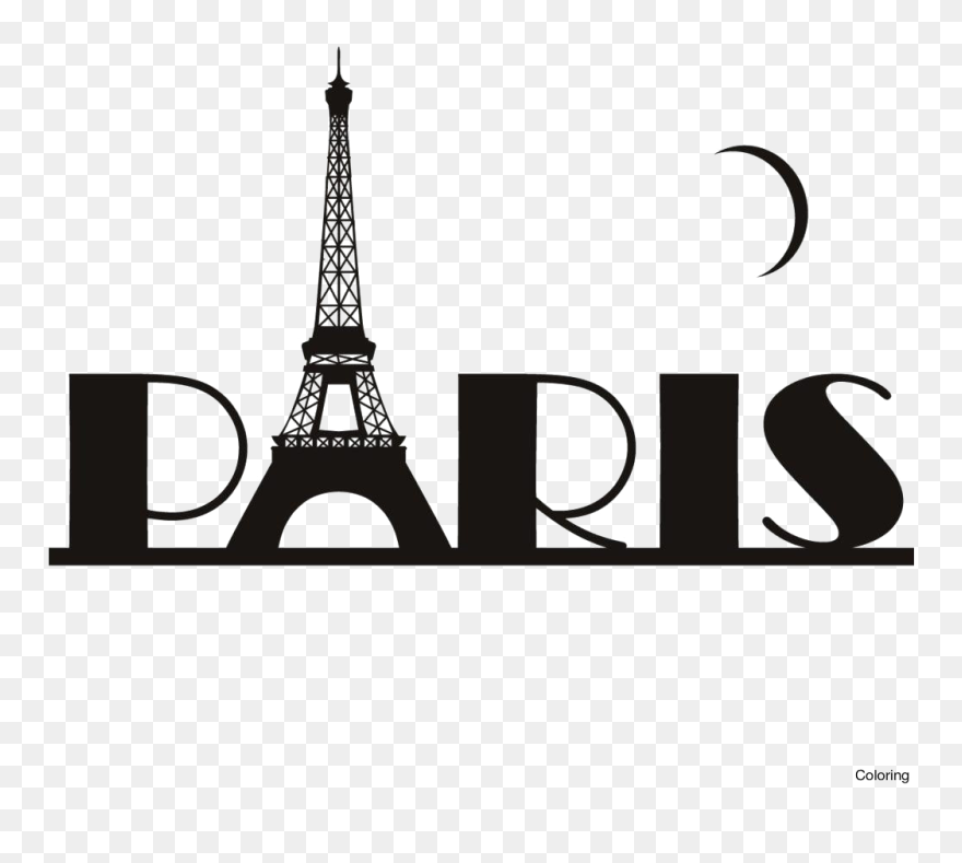 Eiffel Tower Silhouette Transparent - Eiffel Tower Paris Silhouette Clipart