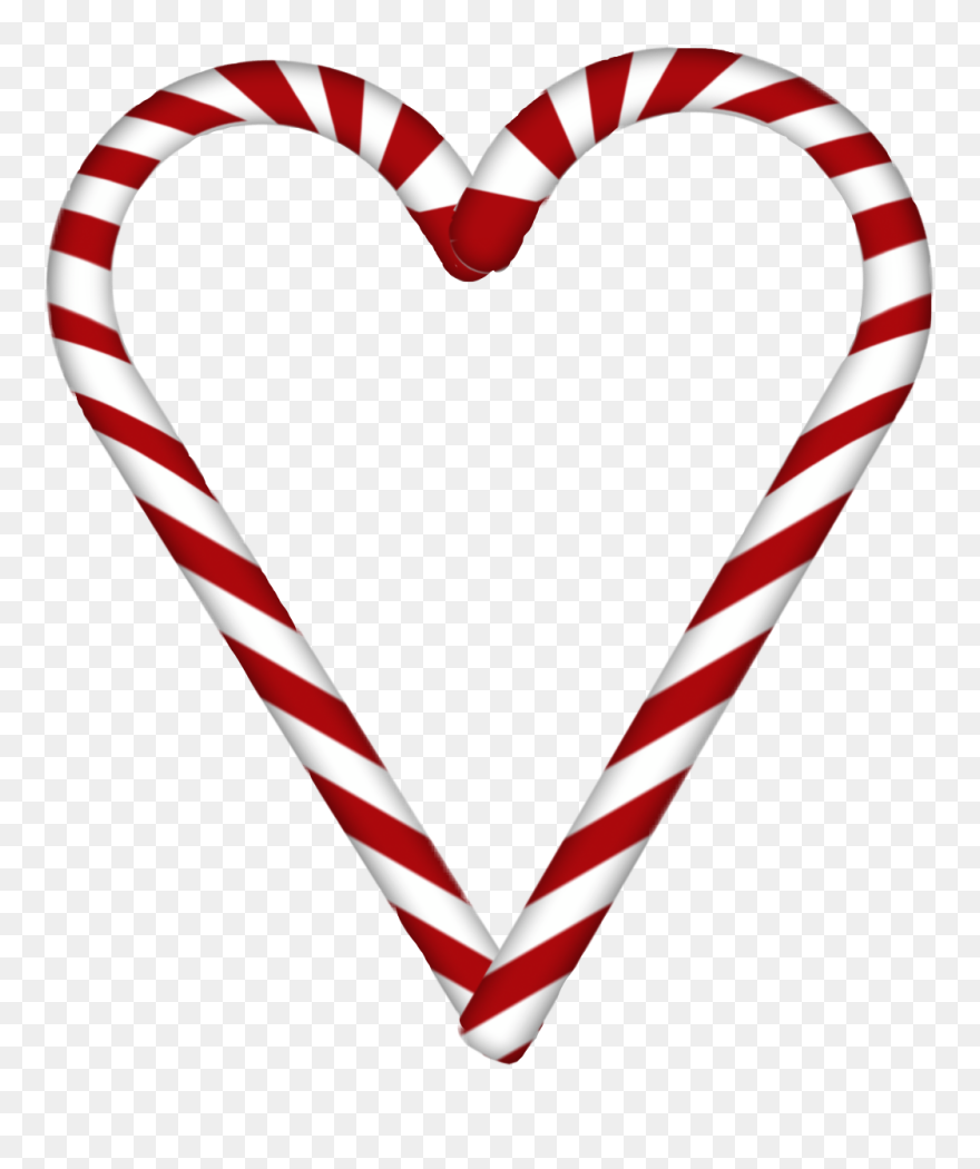#candycane #candycaneheart #heart - Heart Clipart