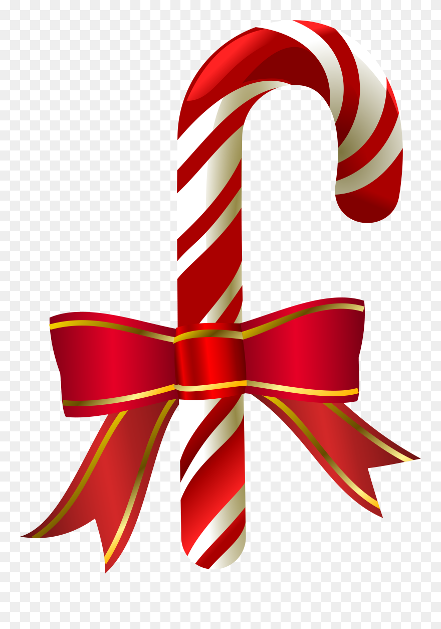 Candy Cane Christmas Clip Art - Christmas Candy Cane Transparent - Png Download