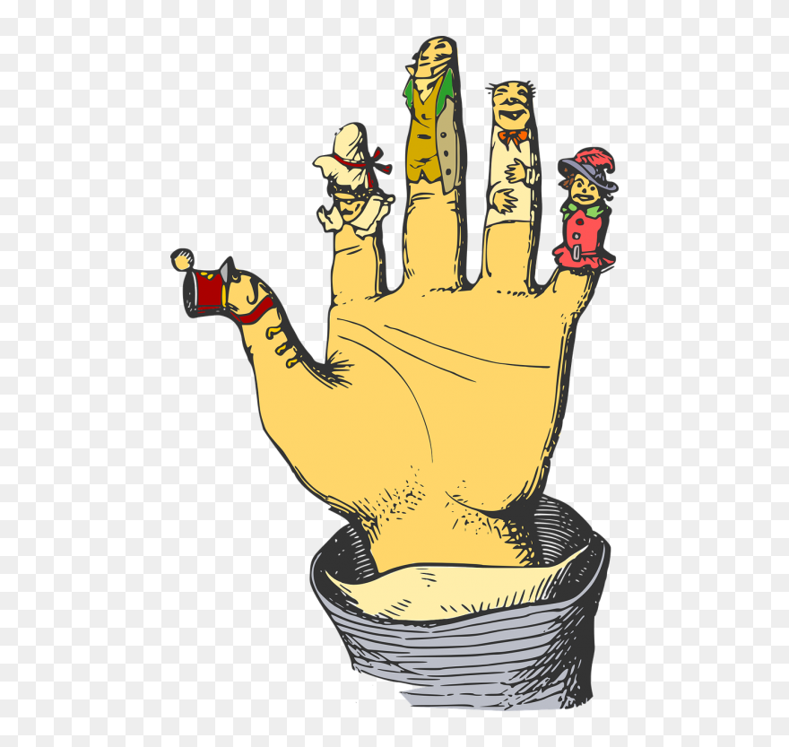 Transparent Puppets Clipart - Sock Puppet Clipart Black And White - Png Download