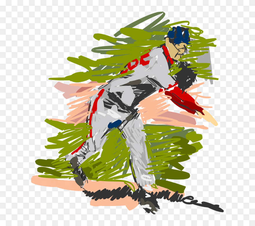 Clipart Baseball Pitchers Grip Clipart Transparent - Baseball Impressionism - Png Download