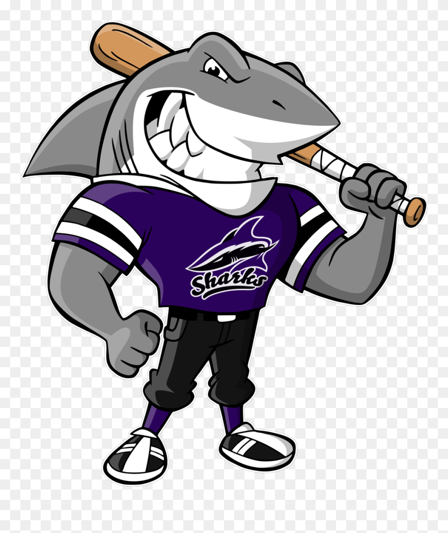 Nova Southeastern Sharks Softball Clipart