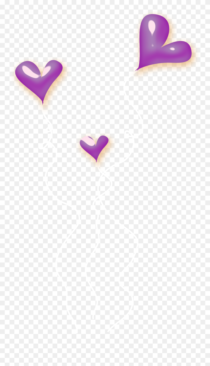 Purple Hearts Png Clipart , Png Download - Portable Network Graphics Transparent Png