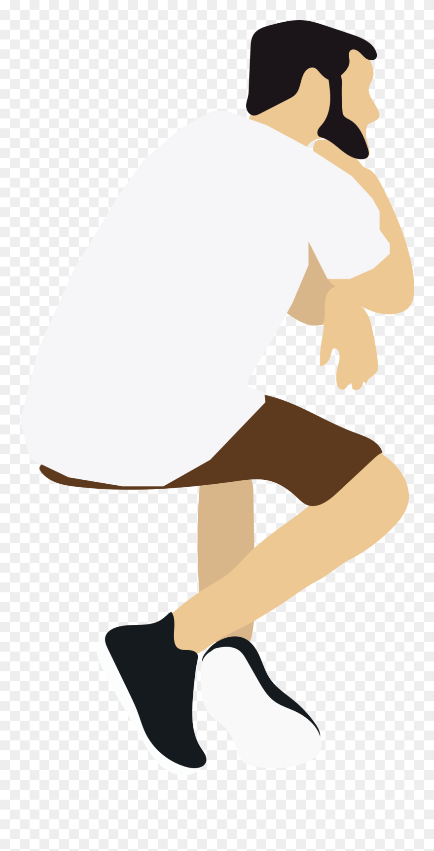 Architecture People Man Sitting - Architecture People Sitting Png Clipart