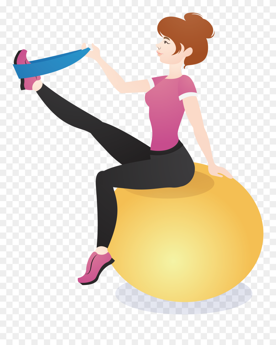 Fitness Clipart Balance Exercise, Fitness Balance Exercise - Exercise - Png Download