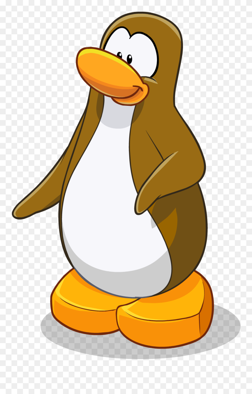 Tundra Drawing Penguin Huge Freebie Download For Powerpoint - Club Penguin Brown Penguin Clipart