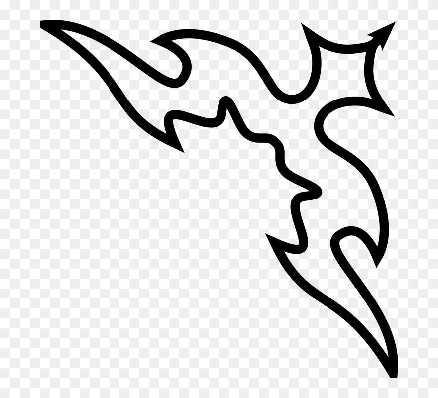 Flourish Clipart Celtic - Easy A4 Size Paper Design - Png Download