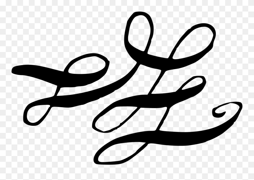 Calligraphic Swirls Flourishes 12 Clipart