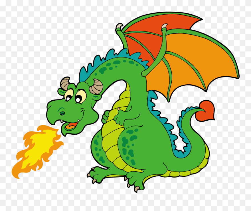 Clipart Dragon Fire Breathing Dragon - Fire Breathing Dragon Clip Art - Png Download