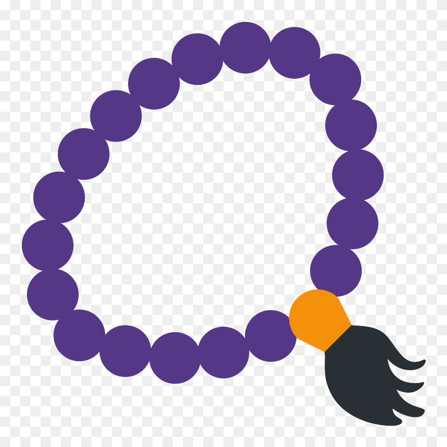 Prayer Beads Emoji Clipart - Prayer Bead Emoji - Png Download