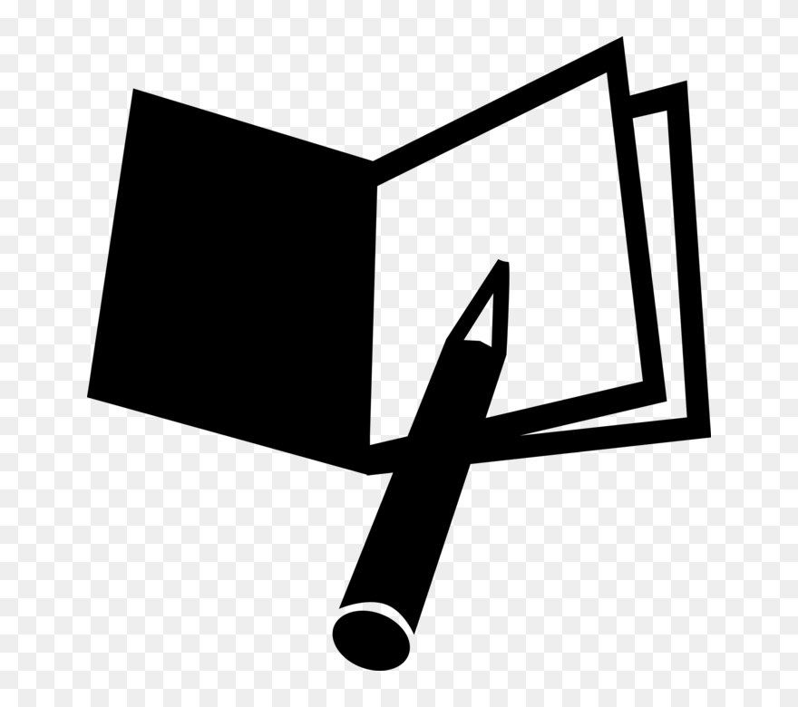 Vector Illustration Of Notepad, Notebook Or Writing Clipart