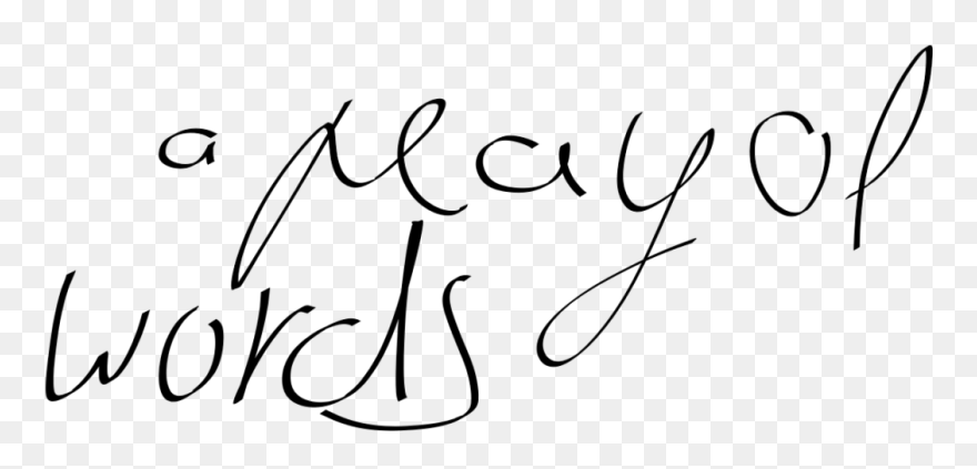 A Play Of Words - Calligraphy Clipart