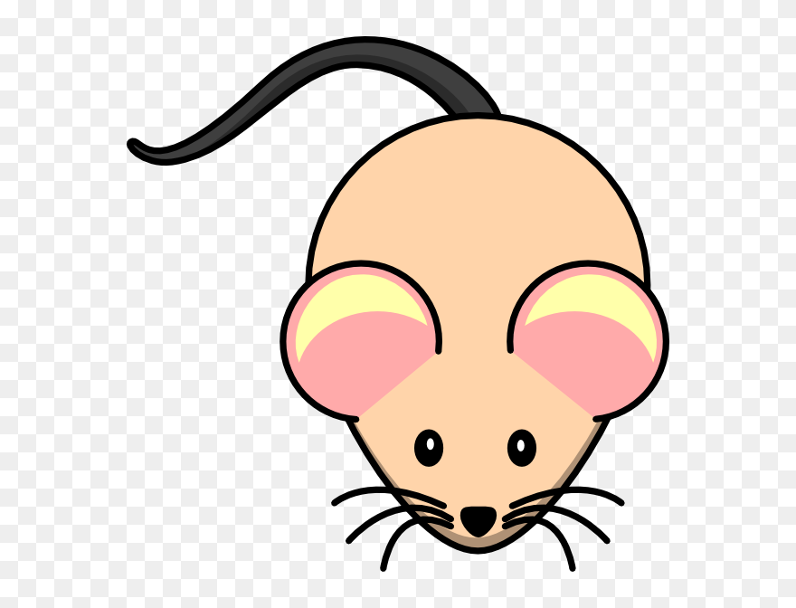 White Nude Mouse Clip Art - Mouse Clip Art - Png Download