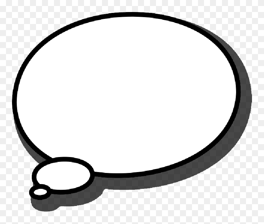 Think, Thinking, Speech Bubble, Speech Balloon, Balloon - Letreros Historietas Png Clipart