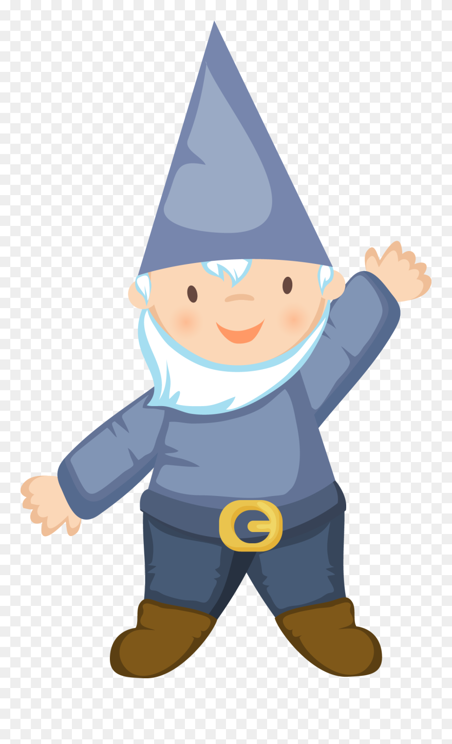 Gnome Vector Hat Transparent & Png Clipart Free Download - Gnome Clipart Transparent Background
