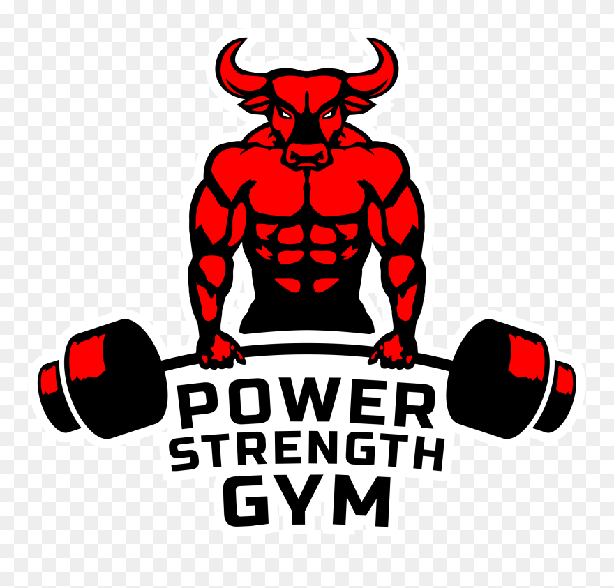 Gym Clipart Muscular Force - Power Gym Fitness Logo - Png Download