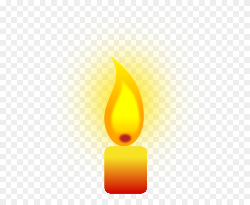 Candle, Fire, Cartoon, Lit, Flame, Light, Free - 600 X 900 Pixel Clipart