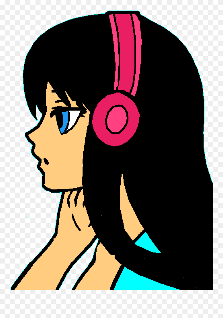 Anime Girl Easy Drawing Clipart