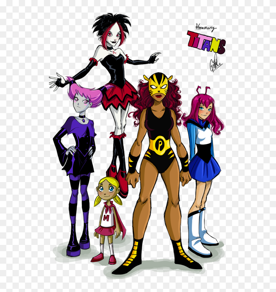 Titan Girls Ii By Rachel1466 - Teen Titans Girls Clipart
