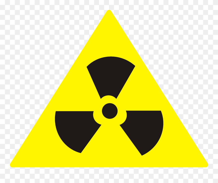 Radioactive Decay Nuclear Power Hazard Symbol Paper - Radioactive Sign Clipart
