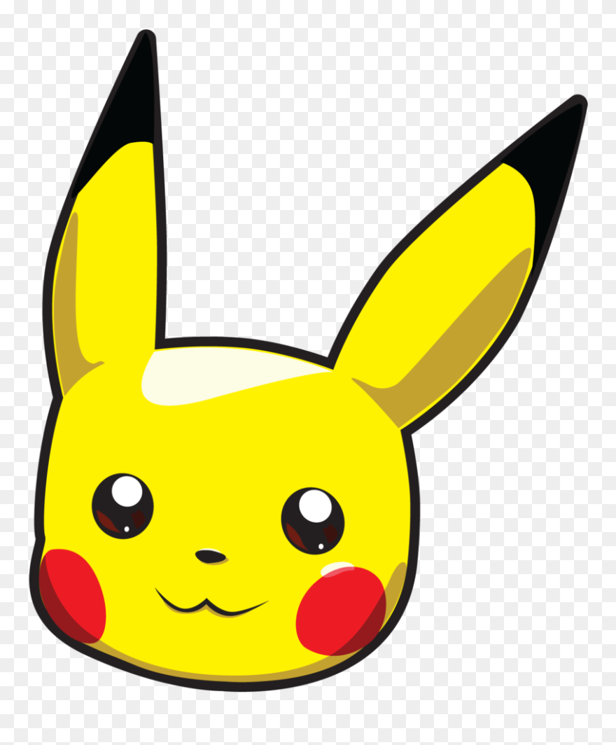 Pokemon Transparent Head - Pikachu Head Png Clipart