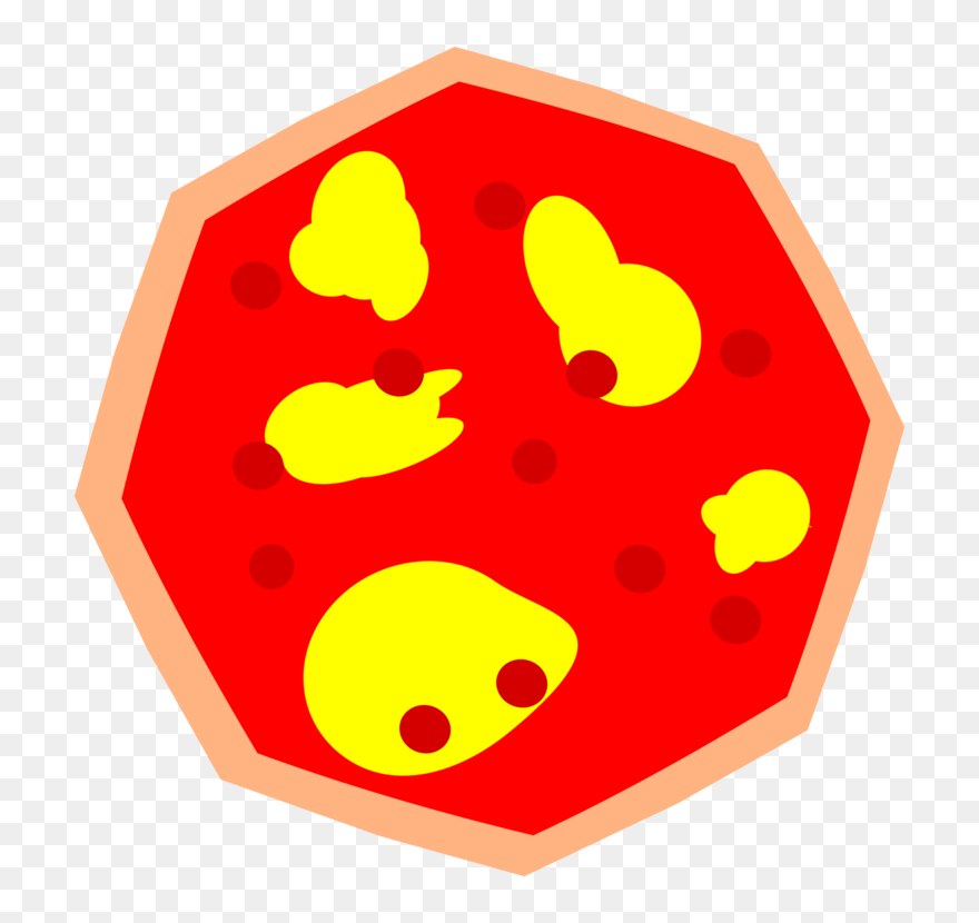 Transparent Pizza Clip Art Png - Octagon Pizza Clipart