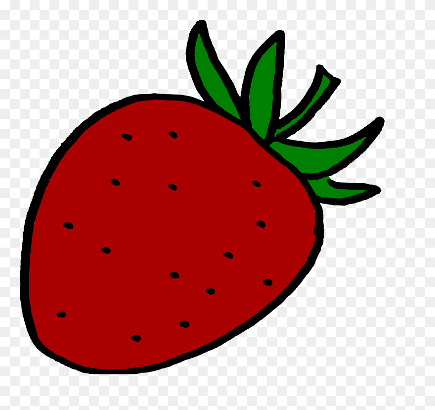 Strawberry - Red Color Clipart Fruits And Vegetables - Png Download