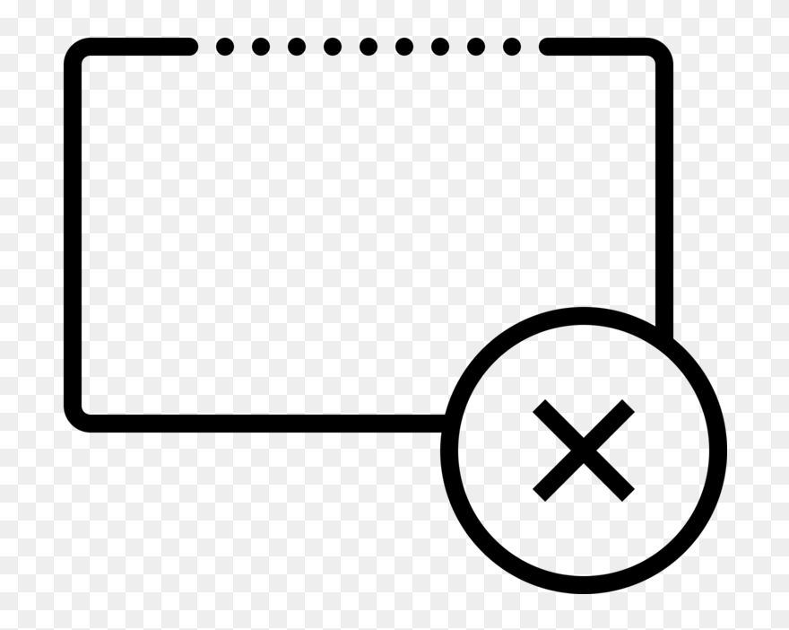 Delete Row Icon - Circle Clipart