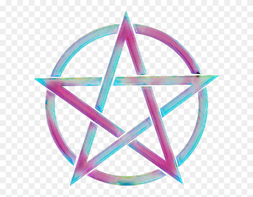 Pentacle Transparent Wiccan Symbol - Pentagram Clipart - Png Download