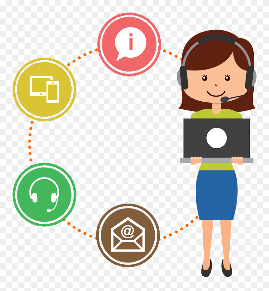 Pharmacist Clipart Pharmacy Assistant - Employee With Phone Headset Clip Art - Png Download