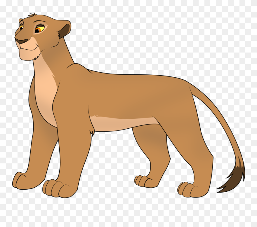 Lioness Clipart Nala Simba - Draw A Female Lion - Png Download