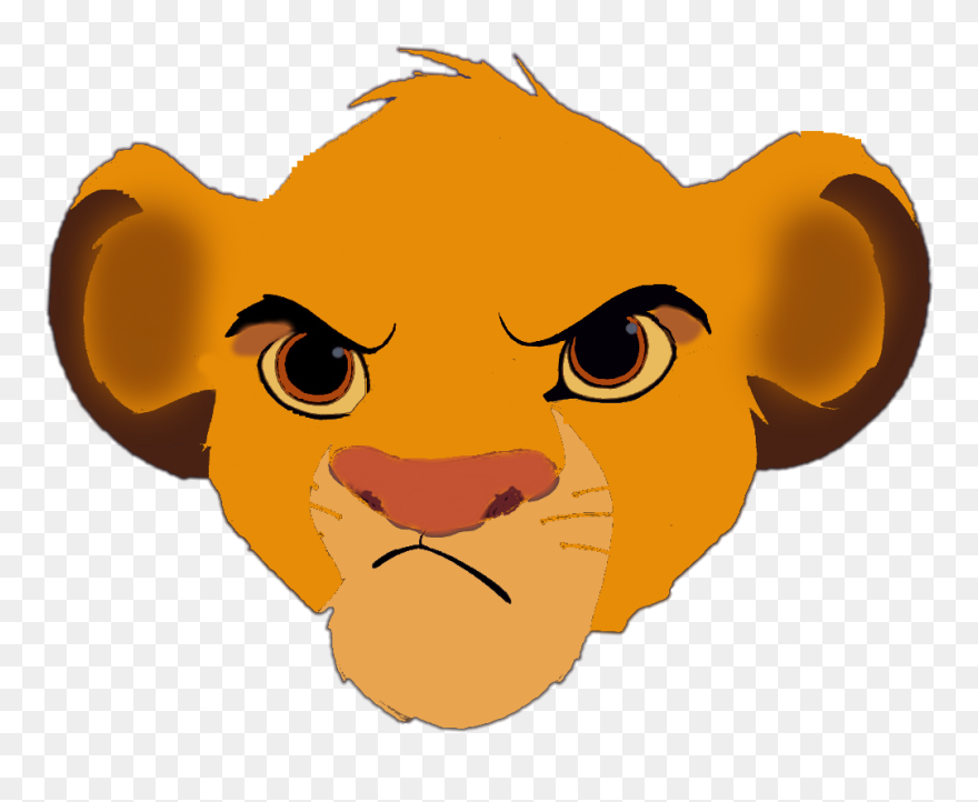 Clipart Lion Nose - Simba Lion King Face - Png Download