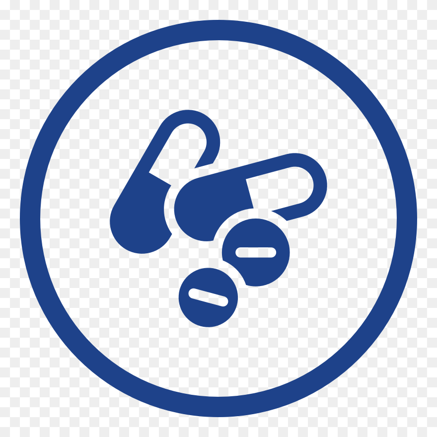 Meds 2 Blue - Circle Clipart