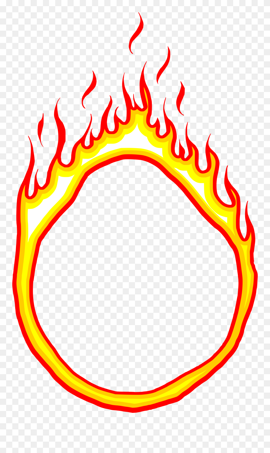 6 Cartoon Fire Circle Vector - Vector Circle Fire Png Clipart